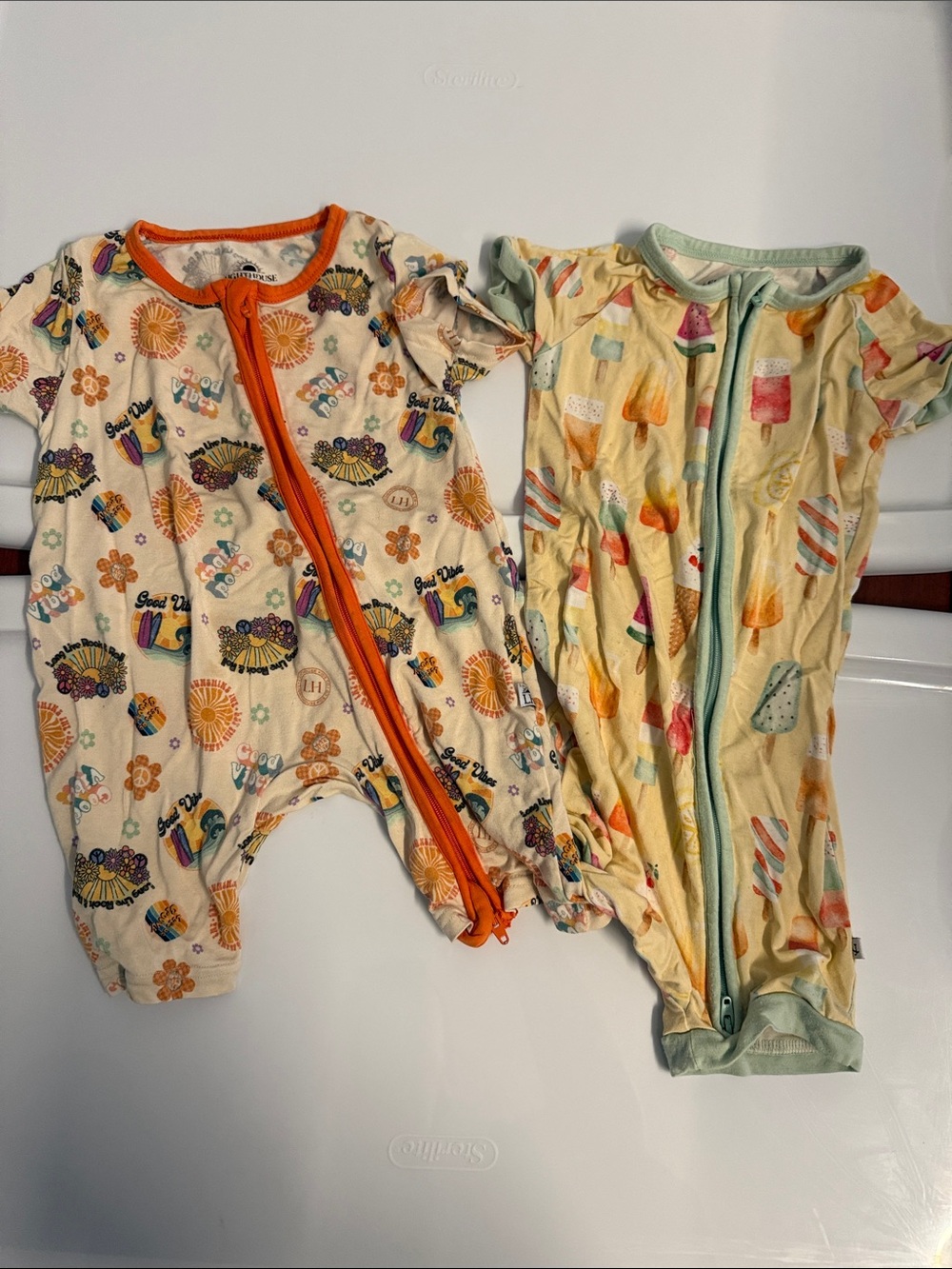 Bamboo rompers/ shortie pajamas